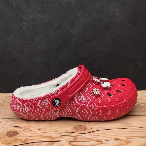 Crocs Classic Lined Holiday Charm Clog - Picture 5 of 16